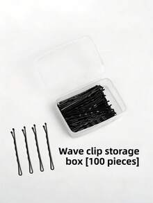 20/50/100 piezas Juego de Pinzas para el Cabello Negras de 2 Pulgadas, Fabricadas con Material de Aleación de Hierro Duradero, Sujetan Firmemente el Cabello. Adecuadas para Ir al Trabajo, la Escuela y Otros Escenarios Diarios. Viene con Caja de Almacenamiento Transparente, Simple y Práctico, Creando un Peinado Ordenado para Buscadores Minimalistas. - Multicolor - Ver 8