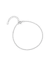 1pc S925 Sterling Silver Minimalist Circular Sequin Bracelet, Versatile Daily Style, Ideal Gift For Girlfriend, Mom And Sister - Bracelet - View 3