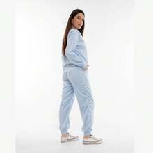 Women's Plus Velvet Set With Pockets HF-CON-050 - Celeste - Ver 5