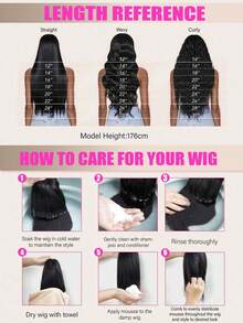 NATAN Elegant Short Bob Wig For Women - Natural Black, Voluminous Middle Part, High-Density Curly Wave, Perfect For Daily Wear, Parties, Birthdays & Valentine's Gift, Wig Accessories - Natural & Black - View 11