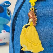 Disney 1 个官方授权公主钥匙扣 - 柔软触感 PVC 钥匙圈 - 背包装饰礼物 - 贝儿公主和爱丽儿公主 - 彩色 - 查看 10