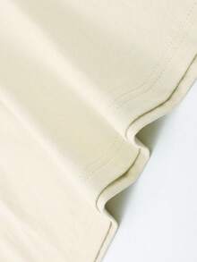 Flame Face Combined With Stars Creative All-Matching Street Print Pattern Personality Design(220g Cotton T-Shirt) 100% Cotton Fabric-Simple And Versatile Round Neck Breathable Short Sleeve, Summer Men's Shirt, Breathable Cotton, Suitable For Outdoor Leisure Activities. - Apricot - View 3