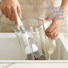 Refillable Liquid Adding Kitchen Brush - Long Handle Rotating Design, Multifunctional Non - Scratch Cleaner For Pots, Pans And Dishes - New Model - Multifunctional Rotary Pot Brush - View 4