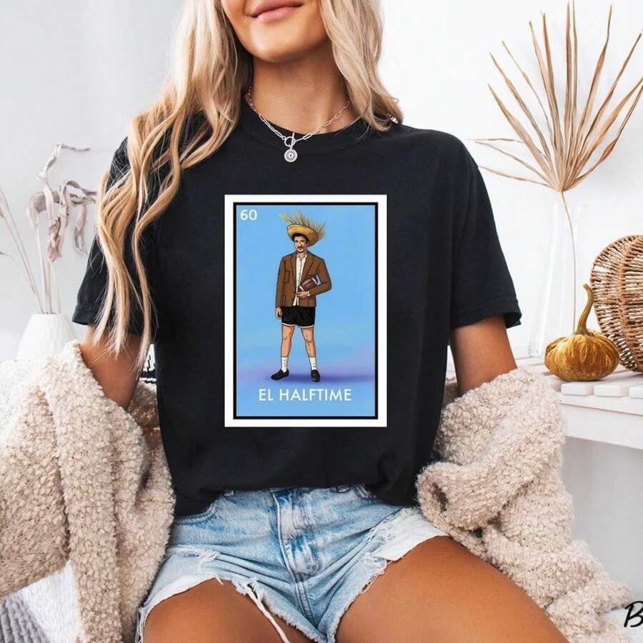 ComfortColors Benito Bowl Shirt Puerto Rico Loteria Tee Football Fan Gift - 黑色 - 查看 1