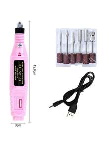 LIMEGIRL Pink Manicure Set, Includes UV LED Nail Lamp, Nail Polish Remover Grinder, Nail File, Buffing Block, Ideal Gift For Women, Suitable For Nail Salons And Home DIY Manicure - Multicolor - View 6