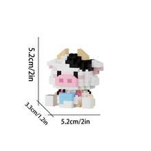 Sweetheart Cute Series, Cute Cat & Dog Building Blocks, Micro Particle Blocks, Suitable As Birthday Gift, DIY Assembly Decoration, Stress Relief Blocks, Building Block Ornament, Puzzle Blocks, Abstract Blocks. - Multicolor - View 19