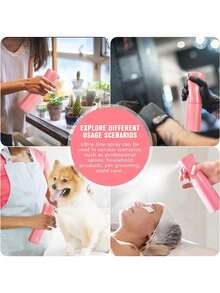 1/2/3/4/5/6/11/12件套全新9排梳子美发梳套装，侧槽设计增强卷发和分叉效果，干湿两用8齿梳，（6.8盎司/200毫升）多功能小型高压连续喷雾保湿旅行化妆水瓶 - 彩色 - 查看 8