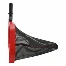 Professional Pool Skimmer Net, 18.9x14.96 Inch Heavy Duty Aluminum Frame. Fine Mesh Leaf Rake With Push Button Lock. Deep Net Swimming Pool Cleaner. Fits 1.26 Inch Telescopic Pole. Ergonomic ABS Handle. - Multicolor - View 5