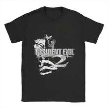 Game Resident Eviling 4 Umbrellas Corporation T-Shirts Men Funny Cotton Tees O Neck Short Sleeve T Shirts Present Clothing - 黑色 - 查看 1