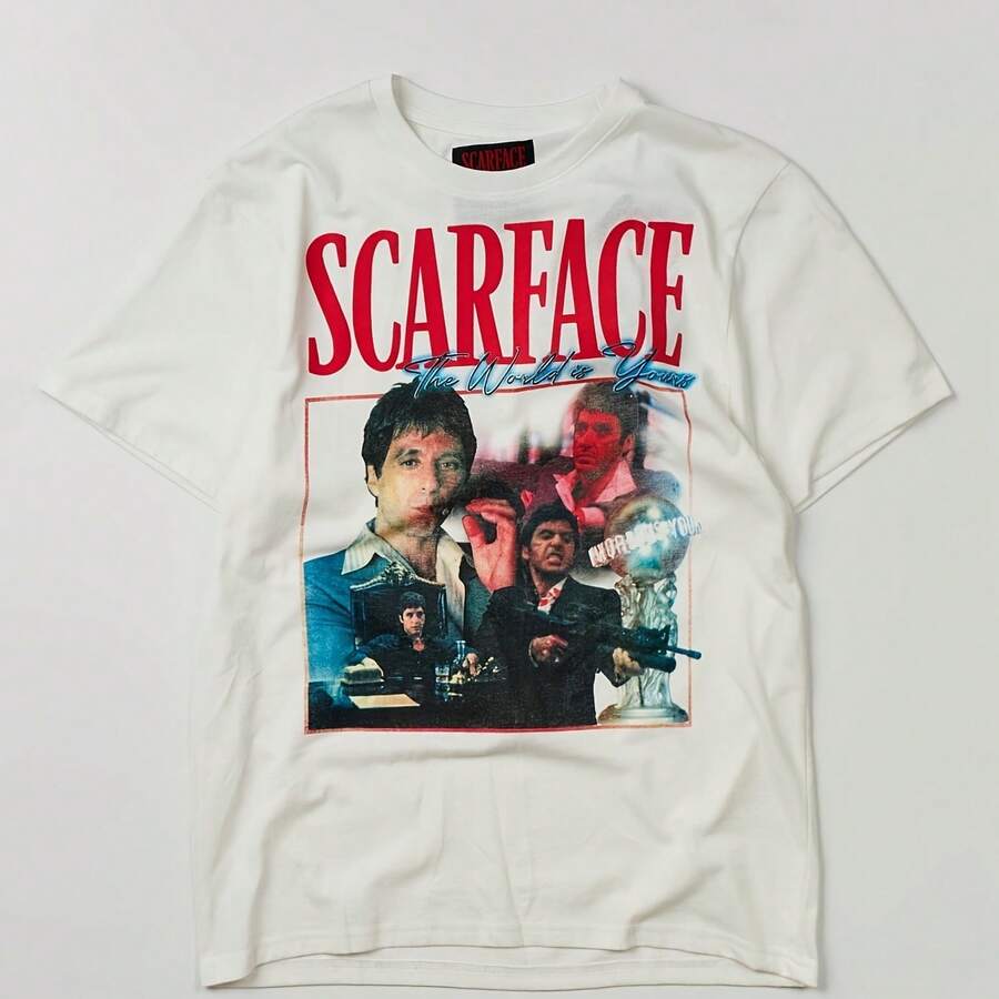 Scarfaces 's Box Short Sve Tee - White XXXL - 款式8 - 查看 1