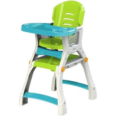 | Sillita Alta Infantil Convertible | Silla Alta para Bebé | Caddy 2 en 1 | Verde | De 6 Meses a 3 Años, Convertible a Escritorio | Artículos para Bebés,40793207