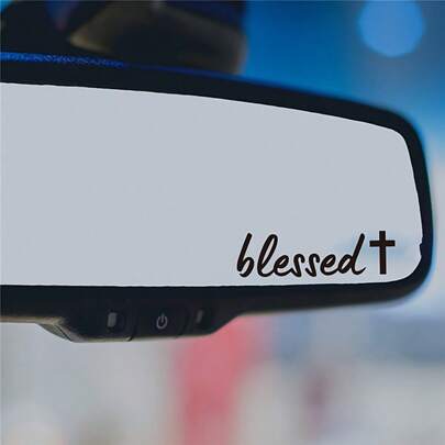 Mirror Stickers, Women's Car Stickers, Faith-Themed Mirror Stickers, Cute Vinyl Stickers, Christian Car Mirror Stickers, Car Accessories, Stickers, Wall Decals, Home Decor Vinyl Stickers, Spring Decorations To Refresh Your Home, Holiday Decorative Stickers, Birthday And Graduation Gifts.