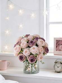 1 szt. Sztuczny jedwabny kwiat chryzantemy, hortensja, sztuczna roślina, do domu, restauracji, salonu, dekoracji ogrodu, prezentu na Dzień Matki, prezentu urodzinowego, prezentu z okazji ukończenia szkoły, sezonu ślubnego - jasnobrązowy - Zobacz 8