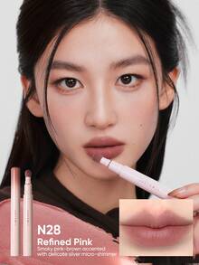 JUDYDOLL 气垫唇粉霜，全新秋冬色号，烟熏妆效，淡化唇纹，轻盈不沾杯，方便日常使用 - N28 Refined Pink - 查看 4