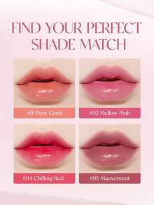 ETUDE Glow Fixing Tint, Chilling Red, Lip Tints, Lipstick, Shiny Finish, Highly Moisturizing, 0.1 Oz (3.8 G), Clione Lip - #02 Mellow Pink - View 6