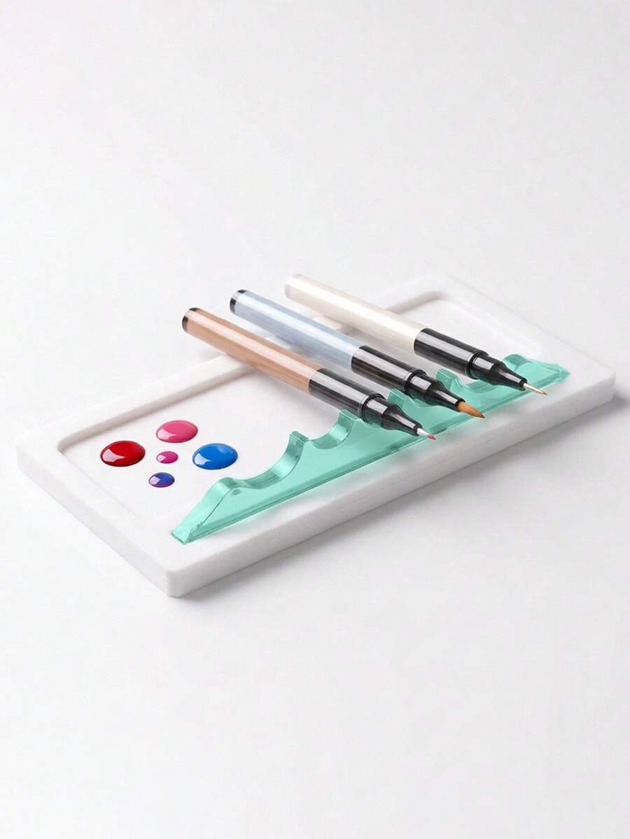 1pc Creative Minimalist Nail Art Pen Holder, Multifunctional Ceramic Pen Holder, Nail Salon Dedicated Nail Art Tool - Multicolor - View 1