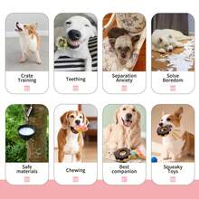 A Doughnut-Shaped Pet Dog Toy - A Rattling Sound Toy - A Sturdy Chew Toy That Is Waterproof And Easy To Clean, A Toy For Cleaning Teeth And Relieving Boredom, A Companion Toy For Dogs, A Gift For Dogs - Multicolor - View 6