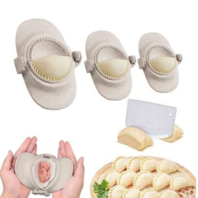 1/4pcs High Quality Pastry Mold And Cutter Scraper - Reusable Dumpling, Pie And Dessert Making Tools - Essential For Thanksgiving, Christmas, Halloween And Easter Baking - Kitchen Gadget, Traditional Design