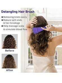 1/2/3/4/5/6/11/12 Pcs Hair Brush Set With Curly Hair Brush Defining, The Narrow Side Edge Efficiently Separates And Volumizes Curl Clumps, Wet And Dry Eight-Claw Comb, Edge Brush, Bristle Brush And Rat Tail Comb Are Suitable For Hairstyling, Smoothing Hair And Eliminating Frizz, Continuous Ultra-Fine Mist Spray Bottle, Plastic Refillable Spray Bottle - Multicolor - View 8