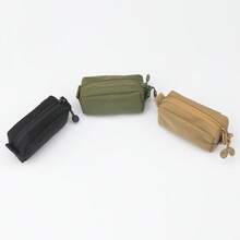 1pc Multi-Functional Tactical Storage Pouch EDC Small Storage Bag Sports & Casual Outdoor Portable Key Holder With Dual Zipper For Men Money Wallet Mini Wallet Purse Wallet Small Wallet Travel Wallet Coin Wallet Gifts For Men - Multicolor - View 2