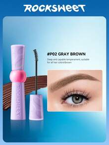 ROCK SWEET 眉毛染色凝胶：自然、防水、不晕染、持久定型，适合浓眉 [紫色管装] - 02#灰棕色 - 查看 9