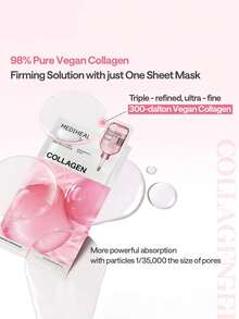 Mediheal 10片装胶原蛋白精华面膜，紧致弹力护理，深层补水面膜，纤维素面膜，韩国护肤品 - Collagen - 查看 6