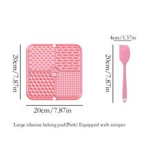 shuo ni mao yi 硅胶宠物舔食垫，猫粮垫，狗喂食垫，慢食垫 - 彩色 - 查看 12