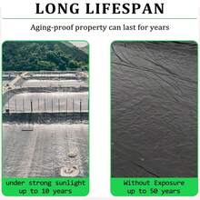 1 pieza Lona de estanque negra de 15X20 pies, lona impermeable para estanque y suministros para estanque al aire libre, estanque de koi, estanque de patos - Multicolor - Ver 7