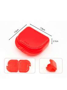1 pieza Estuche de almacenamiento y viaje para retenedor ortodóntico, Estuche de almacenamiento de retenedor ortodóntico magnético con espejo, Estuche portátil para retenedor ortodóntico, Compatible con Invisalign, Estuche de almacenamiento para protector nocturno - Multicolor - Ver 30
