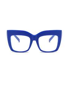 1 Pair Thick Rim Extra Large Oversized Cat Eye Fashion Eyeglasses - Selaginella - View 3