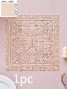 1/2/4/6件装波西米亚风方形餐垫,纯色及花卉刺绣,防滑杯垫,适用于餐桌、厨房、办公桌、咖啡桌、家居装饰,适合节日、派对、婚礼及所有季节。 - 香檳色 - 查看 13
