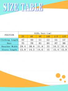 Girls' Casual Cartoon Print Round Neck Short Sleeve T-Shirt, Summer - White - View 6