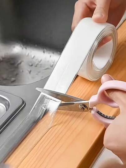Waterproof Sealing Tape, Transparent Adhesive Strip Suitable For Kitchen, Bathroom Countertops, Toilet Gaps And Corners, Home Decoration Waterproof Sealing Tape
