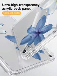Blue Hawaii Dual-Sided Acrylic Crystal Protective Case Suitable For 11/ 10/ 9/ Air 7th 11-Inch/ Air 5th/Kindle Paperwhite 11th/Kindle Paperwhite 12th Gen 2024, Compatible With Samsung Galaxy Tab A9, 3+Y Anti-Bending, Reinforced Silicone Corners, Auto Wake/Sleep Function, Ideal For Holiday Gifts - 彩色 - 查看 3