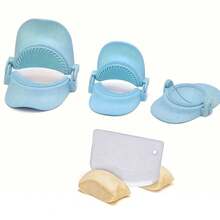 1/4件套高品质糕点模具和刮刀 - 可重复使用的饺子、馅饼和甜点制作工具 - 感恩节、圣诞节、万圣节和复活节烘焙必备 - 厨房小工具，传统设计 - 彩色 - 查看 12