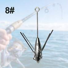 1 pezzo Piombo capovolto, piombo da fondo antistrappo per canna da pesca in mare, pesca a spinning (Modelli multipli disponibili) - Argento - Visualizzare 9