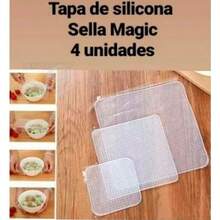 Lecute 4 Silicone Food Lids Food Toper Protector Reusable Kitchen Dishes - Clear - View 4