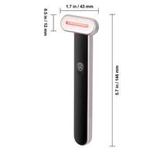 Red Light Therapy Wand For Face, 7-Color LED Facial Wand Red Light Therapy Device With Heatig Therapy| Microcurrent Vibrating Massage, Portable LED Beauty Wand For Face, Neck - Black - View 10