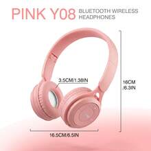 TOKQI Wireless Bluetooth Headphones, Foldable Lightweight Wireless Bluetooth Hi-Fi Stereo Adjustable Headphones With Surround Sound, Cute & Fashionable Over-Ear Headphones With Micro SD Card Slot, Suitable For Gaming, Music Listening, Live Streaming, Mobile/Computer/Work/Travel/Home/Office - Multicolor - View 16