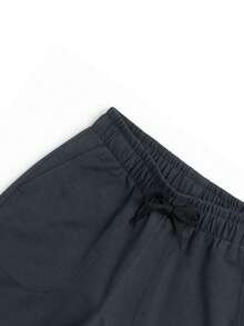 Kit Of 3 Boys' Fleece Shorts With 2 Pockets (SMALL SIZING) - Caramel/grey/black - View 8