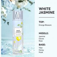 Wish 20 Varieties Of Women's Body Mist Perfume Spray, 3 Pcs/8 Fl Oz Long-Lasting Floral Fruity Spray With Non-Greasy Alcohol-Based Formula. Suitable For Hair & Body, Ideal For Parties, Dates&Gifting. Lightweight And Smooth Application.Valentine's Day Gift - Macadamia Vanilla+Lavender+White Jasmine - 查看 4