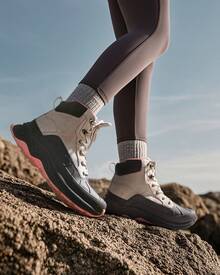 Women Waterproof Suede Ankle Boots Outdoor Hiking Boots Trekking Camping Trail Travel Non-Slip Climbing Hiking Boots Four Seasons - 淺灰色 - 查看 6