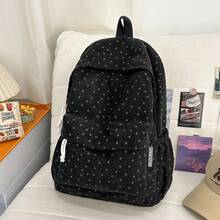 Ba lô nữ sinh họa tiết chấm bi hình ngôi sao phiên bản Hàn Quốc, ba lô nhỏ xinh dành cho nữ sinh đại học. - Nhiều màu - Xem 17