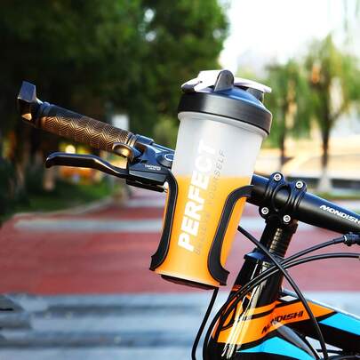 Cup Holder For Bicycle & Stroller, Adjustable Clamp, Universal, Ultra-Light, Durable, Perfect For Road Bikes Mountain Bikes Folding Bikes, Essential For Sports,Outdoors,Cycling, No-Need To Punch Holes, Easy To Install, Bottle Cage