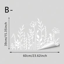 1/3片装四季通用静电吸附窗膜，花卉蒲公英图案，适用于卧室装饰和家居装饰 - 彩色 - 查看 17