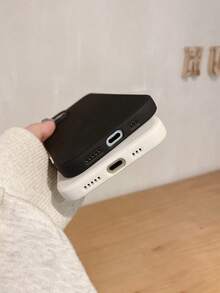 3pcs Solid Color Phone Cases, Minimalist Phone Cases, Silicone Phone Cases, Fashion Phone Cases, Black, White, Pink Phone Cases, Compatible With IPhone & Galaxy Phones, Protective Cases, Phone Cases, Galaxy Phone Cases, Case Compatible With Iphone 17 Pro Max, Covers, Cute Phone Case, Compatible With IPhone Case & Galaxy Case - Multicolor - Ver 2