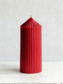 勃艮第酒红色尖头圆柱形香氛蜡烛，采用大豆蜡和石蜡制成，蜡烛套装包含1支香氛蜡烛，燃烧时间长达50小时，适合斋月装饰、生日礼物、女友礼物、女士礼物、家居装饰、桌面装饰、母亲节礼物。 - 酒紅色 - 查看 11