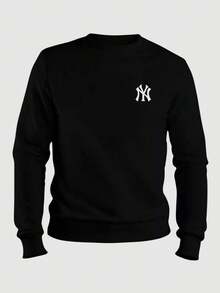 Kit Of 2 Crew Neck Sweatshirts, Unisex Cotton Winter Jackets, Women's/Men's, NY - Black/brown - View 2