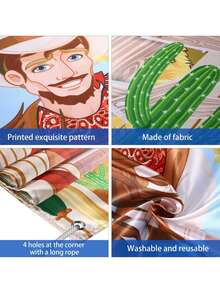 Trò chơi ném túi đậu theo chủ đề miền Tây, bao gồm 6 túi đậu, phù hợp cho các sự kiện theo chủ đề miền Tây dành cho trẻ em và người lớn, trang trí và phụ kiện theo chủ đề cao bồi, vui nhộn và giải trí. - Nhiều màu - Xem 4