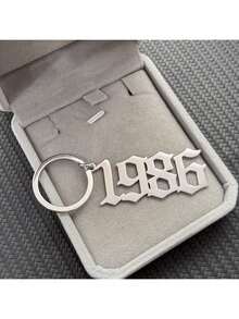 Customized Letter Keychain, High-Quality Stainless Steel Craftsmanship, Fashionable Backpack Accessory, Car Key Chain, Daily Gift, Anniversary Gift, Valentine's Day Gift, Unisex - Style 3 - View 2